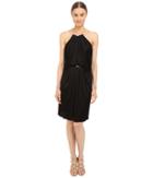 Versace Collection - Satin Halter Dress W/ Chain Detail