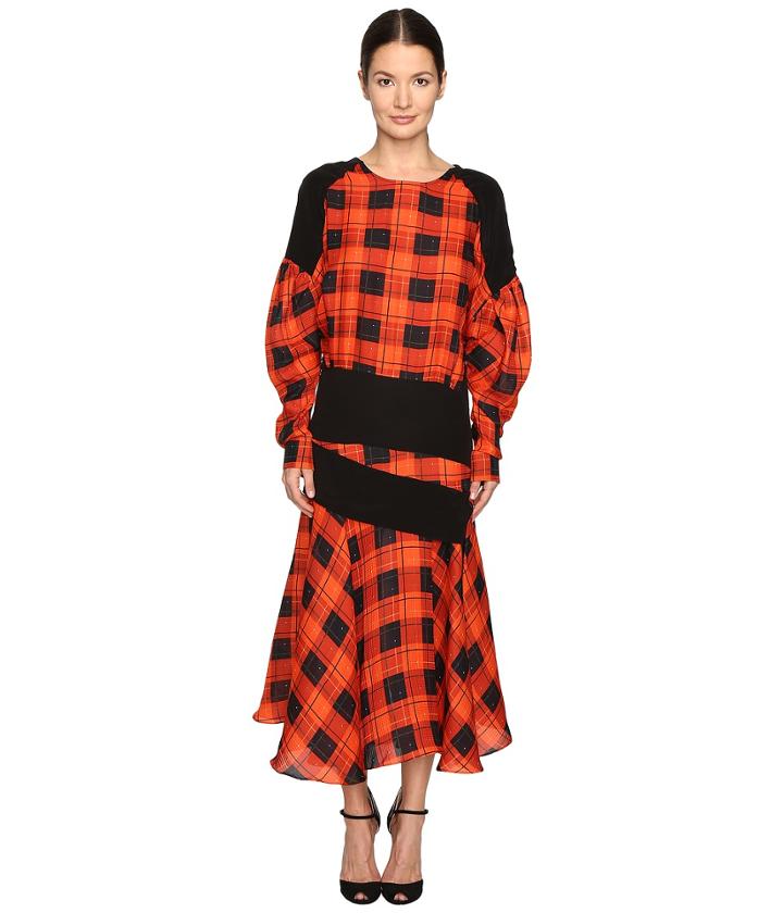 Preen By Thornton Bregazzi - Luke Printed Hammered Silk Dress