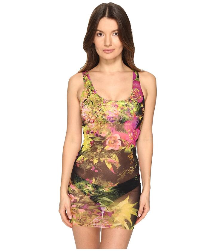 Fuzzi - Fern Print Tankini W/ Tulle Overlay