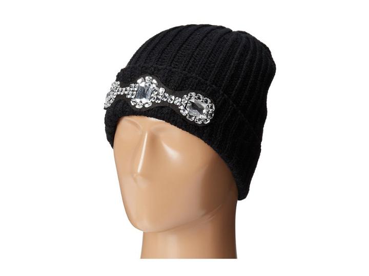 San Diego Hat Company Knh3310 Cable Knit Beanie With Clear Jewels