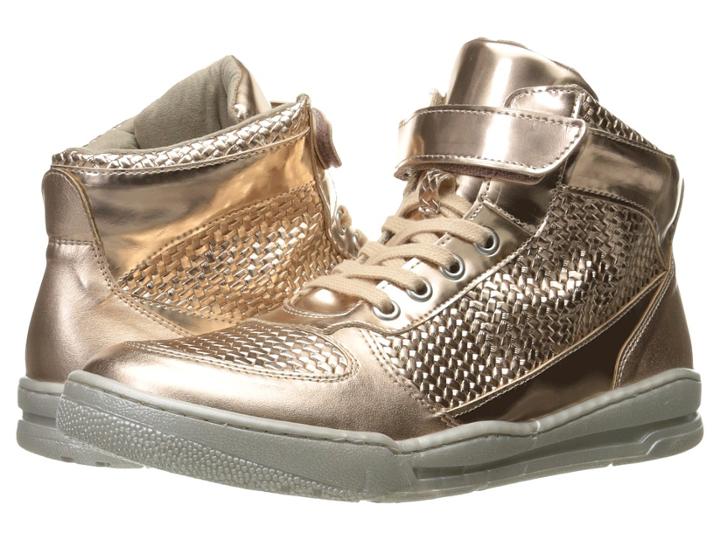 Stella Mccartney Kids - Darby Metallic Lace-up Hi-top Sneakers