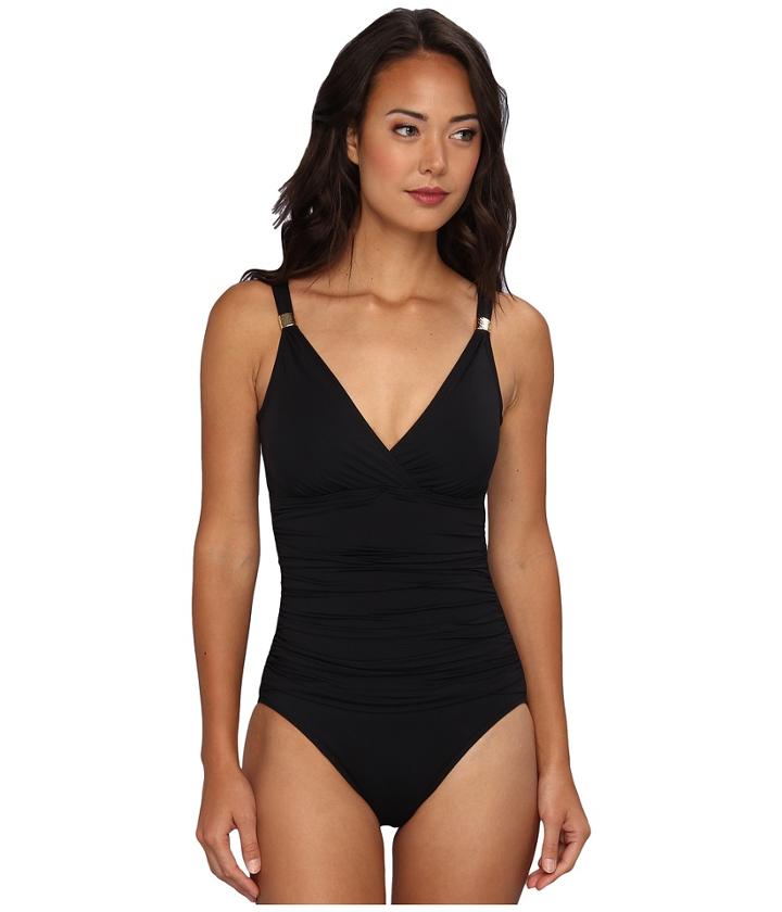 Lauren Ralph Lauren - Laguna Solids Shirred Surplice Underwire Mio