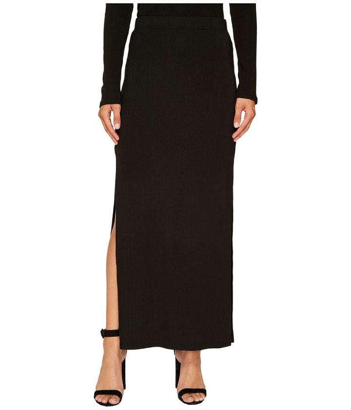 Jack By Bb Dakota - Mattison Rib-knit High Slit Skirt