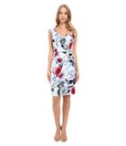 Adrianna Papell - Portrait Neckline Dress W/ Side Drape