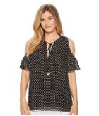 Michael Michael Kors - Simple Dot Cold Shoulder Top
