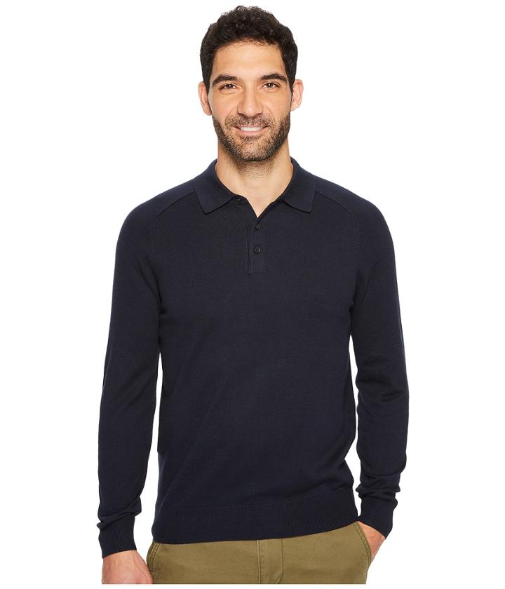 Perry Ellis - Solid Polo Sweater