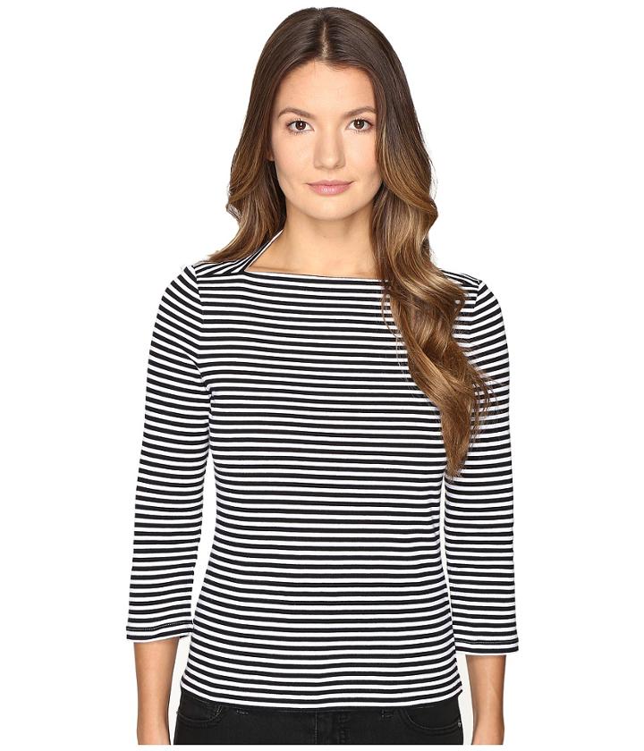 Kate Spade New York - 3/4 Sleeve Stripe Everyday Tee
