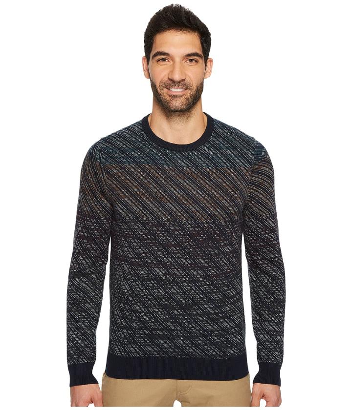 Perry Ellis - Ombre Jacquard Crew Sweater