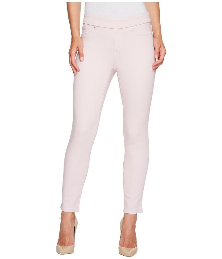 Tribal - Pull-on Ankle Knit Denim 28 Jeggings In Pink Dust