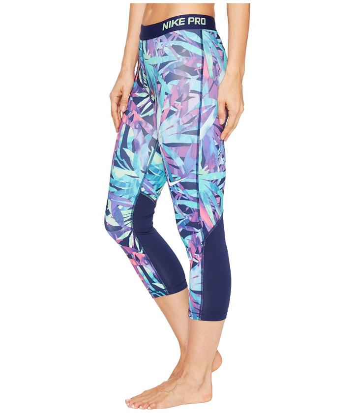 Nike - Pro Cool Painted Palms Print Training Capri