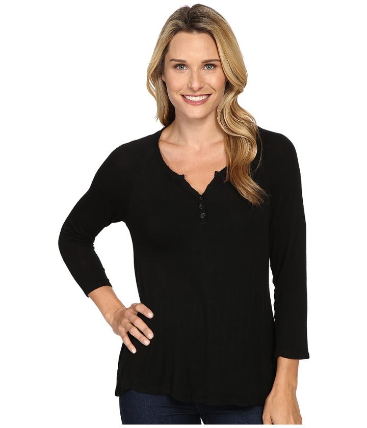 Bobeau - Pixie Long Sleeve Henley