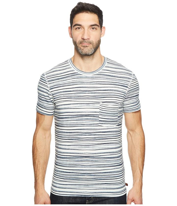 7 For All Mankind - Short Sleeve Abstract Stripe Tee