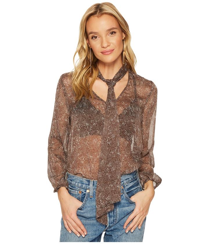 Bb Dakota - Austell Tie Front Printed Top