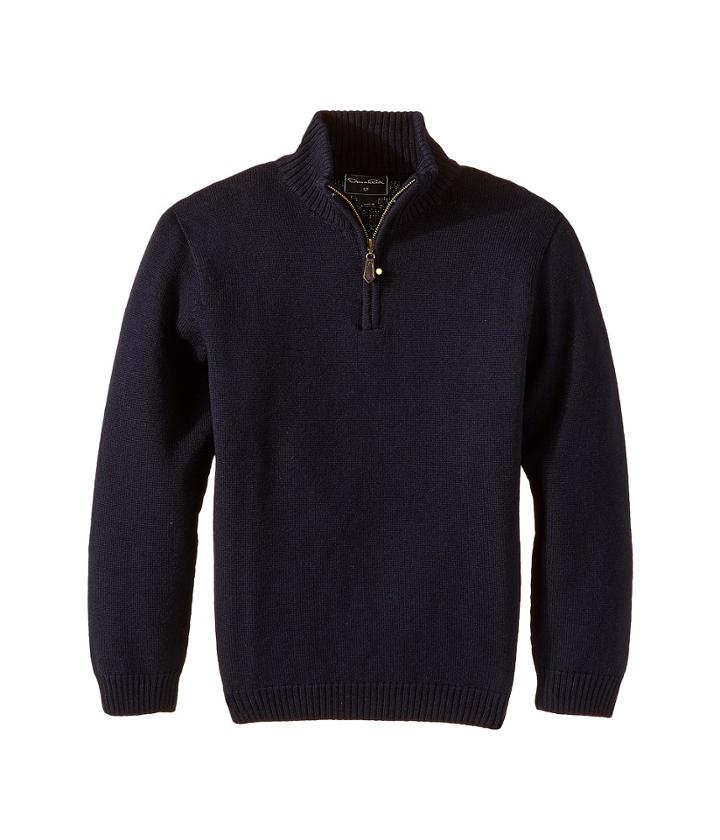 Oscar De La Renta Childrenswear - Merino 1/2 Zip Sweater