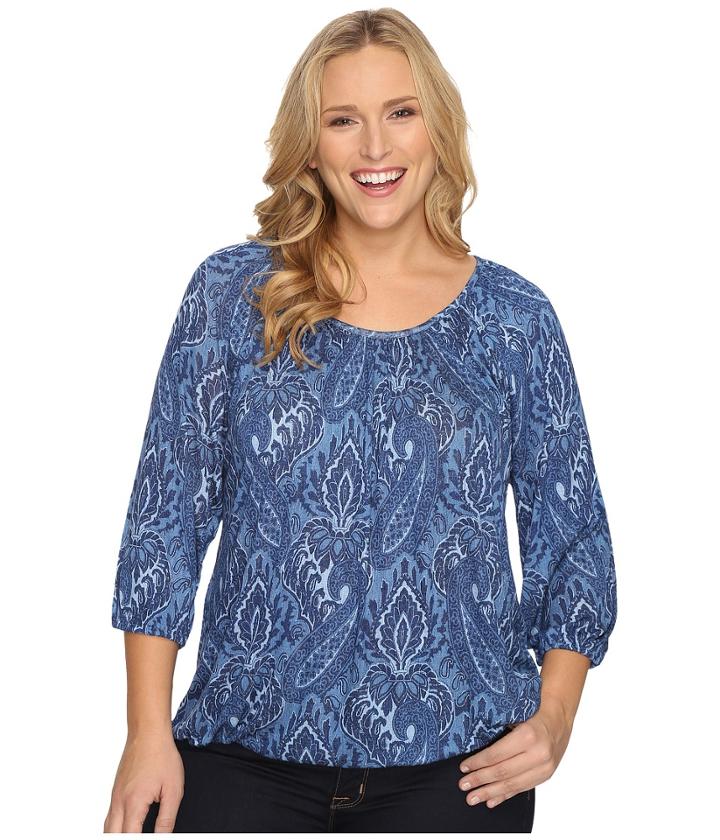 Michael Michael Kors - Plus Size Textured Devonshire Peasant Top