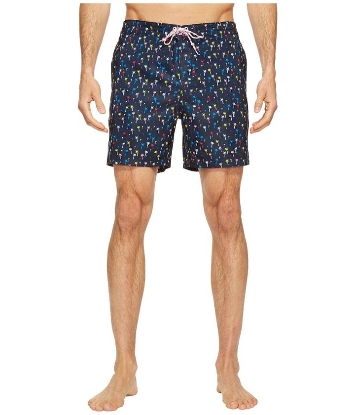Original Penguin - Confetti Palm Tree Fixed Volley Swim Trunk