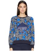 Kate Spade New York Athleisure - Hibiscus Stripe Pullover
