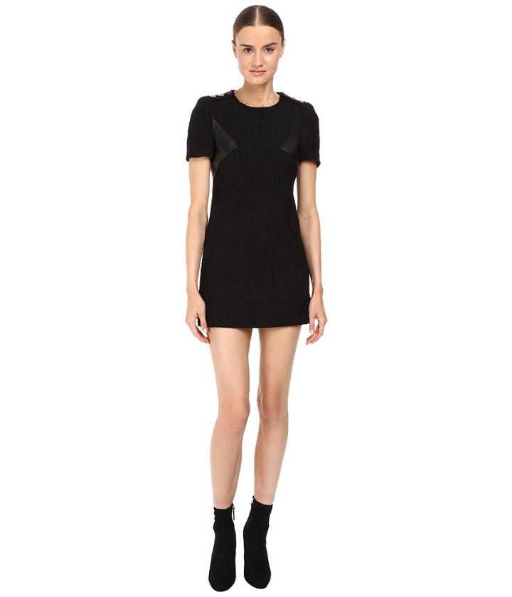 Neil Barrett - Modernist Fitted Macro Tweed Dress