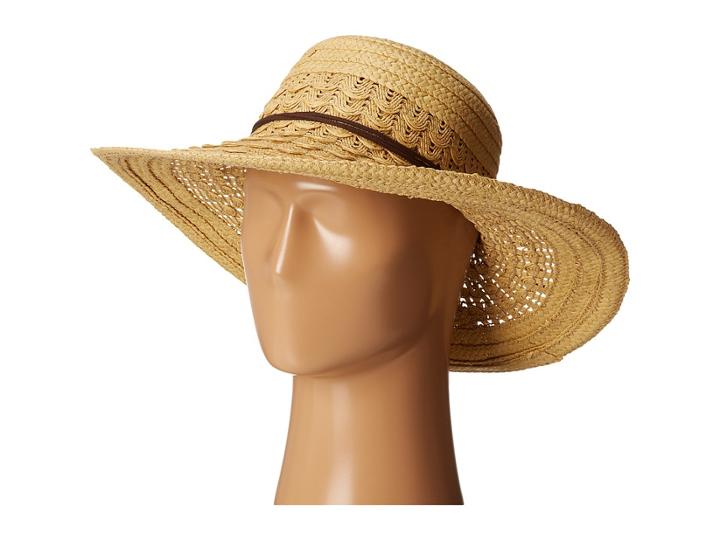 San Diego Hat Company Ubl6478 Ultrabraid Hombre Sunbrim W/ Leather Band
