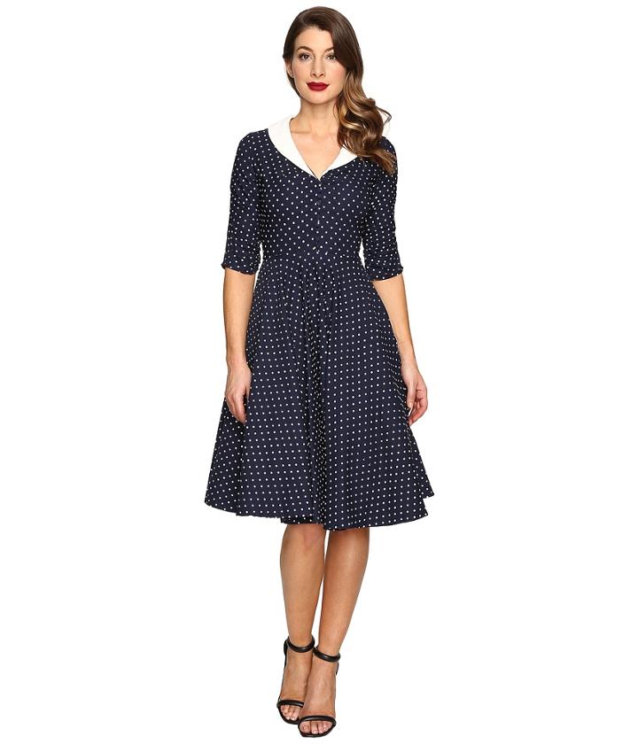 Unique Vintage - 1950s Style Eva Marie Swing Dress