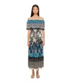 Fuzzi - Off The Shoulder Partchwork Dress