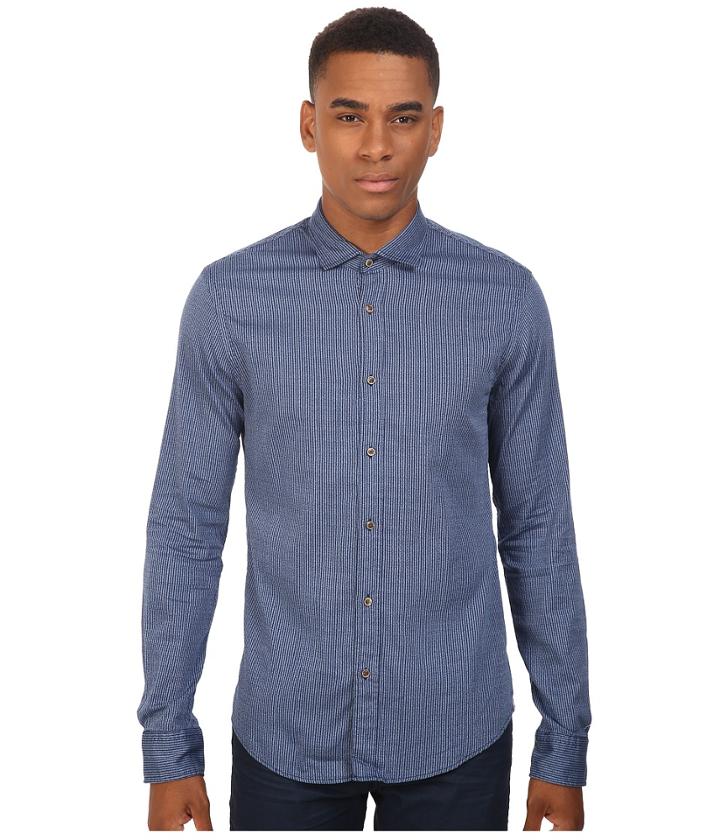 Scotch &amp; Soda - Long Sleeve Shirt In Grindle Yarn Quality