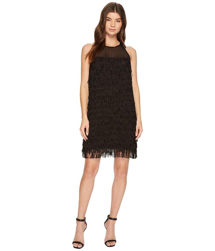 Aidan Mattox - Fringe Trapeze Dress