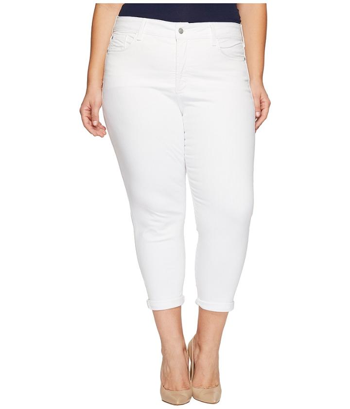 Nydj Plus Size - Plus Size Alina Convertible Ankle In Optic White