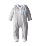 Fendi Kids - Striped Footie W/ Chest Logo