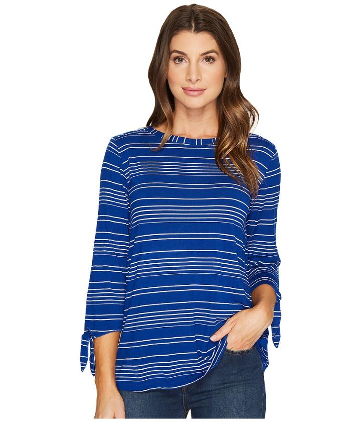 Mod-o-doc - Boardwalk Stripe Tie Sleeve Tee