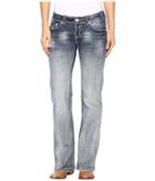 Rock And Roll Cowgirl - Riding Bootcut Jeans In Medium Vintage W7-9628