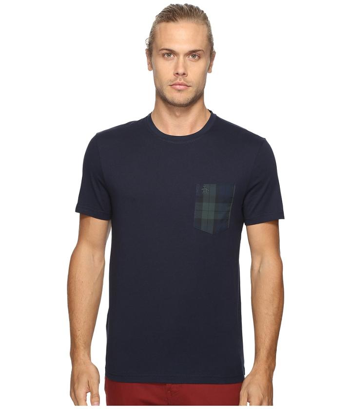 Original Penguin - Short Sleeve Black Watch Pocket Tee