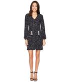 Michael Michael Kors - Star Foil Tie Long Sleeve Dress