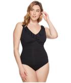 Lauren Ralph Lauren - Plus Size Beach Ruffle Over The Shoulder One-piece