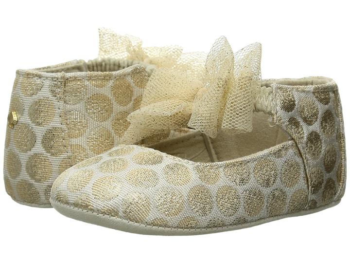 Kate Spade New York Kids - Gold Dot Mary Jane W/ Bows