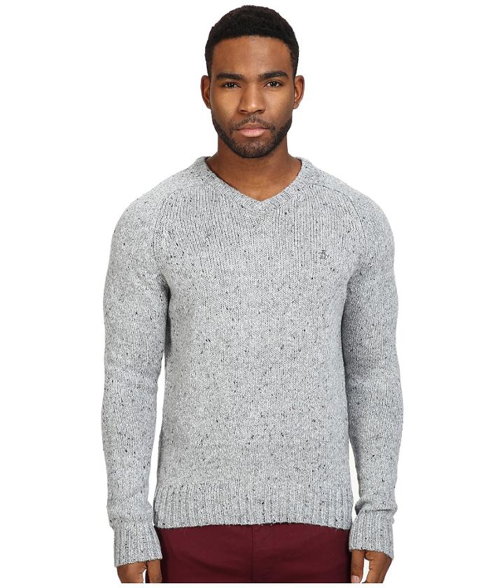 Original Penguin - Saddle Raglan Donegal V-neck Sweater