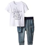 Ralph Lauren Baby - Jersey Graphic Tee Denim Pants Set