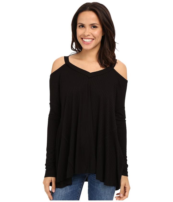 Culture Phit - Constance Cold Shoulder Ribbed Top