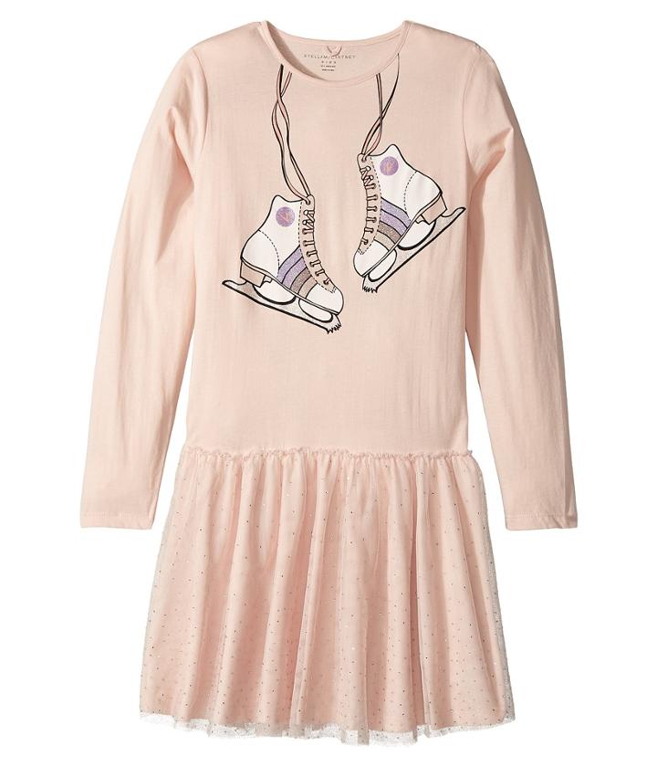 Stella Mccartney Kids - Primrose Skate Printed Dress W/ Tulle Skirt