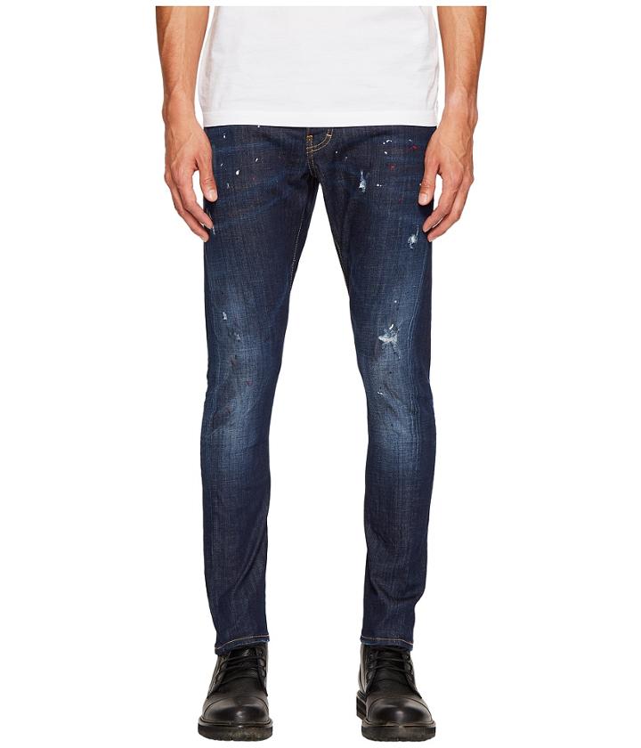 Dsquared2 - Red Spots Sexy Twist Jeans In Blue