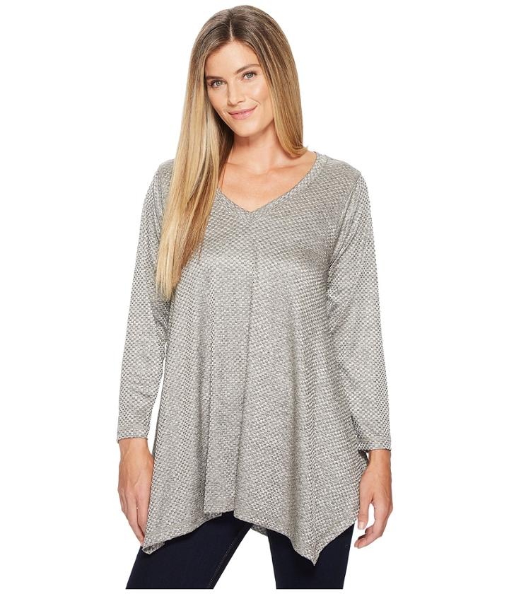 Nally &amp; Millie - V-neck Jacard Tunic