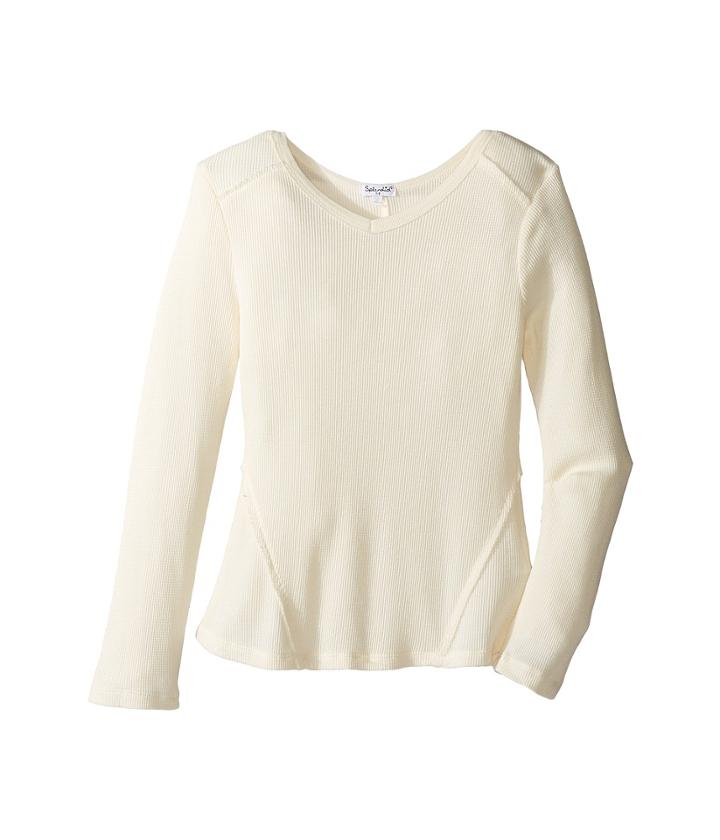 Splendid Littles - Long Sleeve Thermal V-neck Top