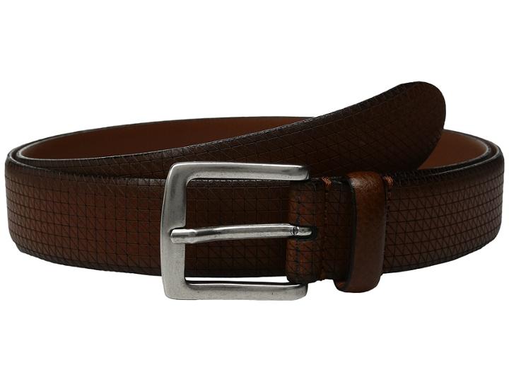 Johnston &amp; Murphy - Cross Hatch Laser - Cut Belt