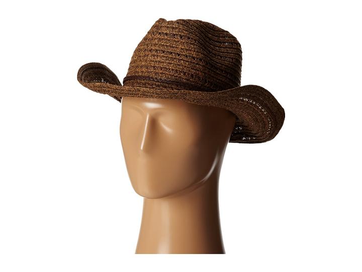 San Diego Hat Company Pbc1034 Open Weave Cowboy Hat W/ Braided Trim