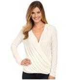 B Collection By Bobeau - Cross Front Long Sleeve Knit Top