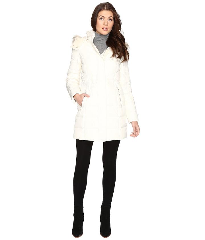 Cole Haan - Down Parka W/ Faux Fur