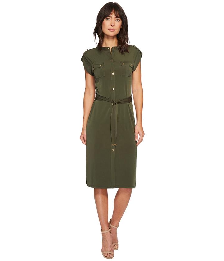 Michael Michael Kors - Snap Sleeve Shirtdress