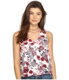 Kensie - Antique Floral V-neck Top Ks2u4022