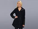 Sam Edelman - Mixed Media Wool Jacket W/ Faux Leather Trim