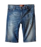 Dolce &amp; Gabbana Kids - Distressed Denim Shorts In Medium Blue